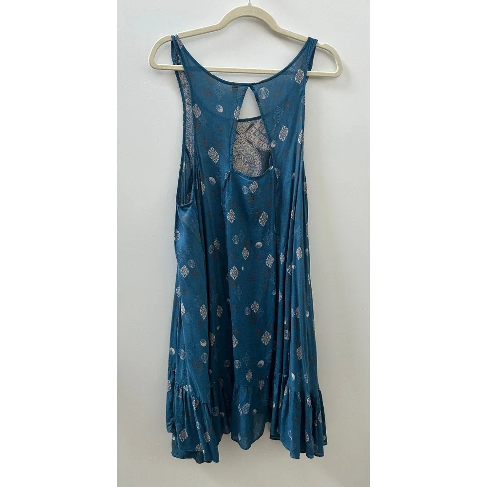 Intimately Free People Into You Sprinted Slip Dress Teal Boho Sabrina Carpenter - Picture 7 of 10
